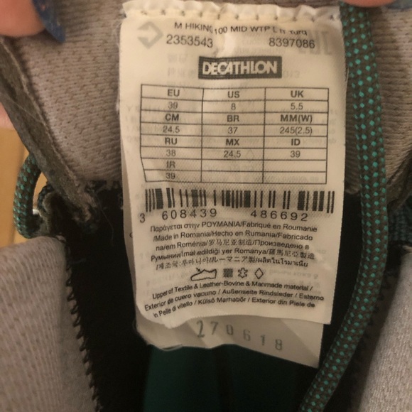 Quechua Women’s Hiking Mid Boots size US 8 - Picture 3 of 4